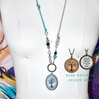 Tree of Life Orange Statement Necklace