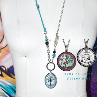 Tree of Life Fuchsia Statement Necklace
