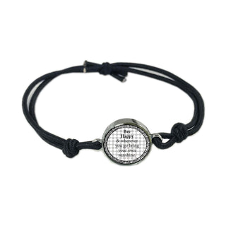 Bee Reversible Quote Bracelet