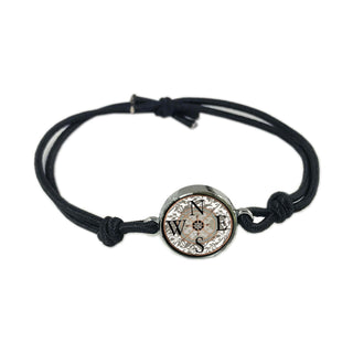 Compass Reversible Quote Bracelet