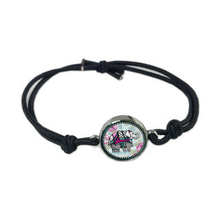 Elephant Reversible Quote Bracelet