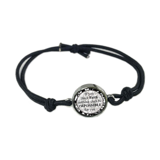 Faith Reversible Quote Bracelet