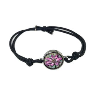 Lotus Flower Reversible Quote Bracelet
