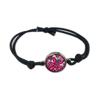 Pink Flower Bracelet