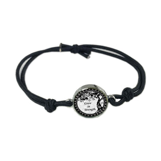 Brown Tree Of Life Reversible Quote Bracelet