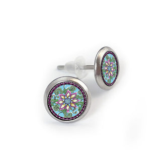 Passion Fruit Flower Earrings