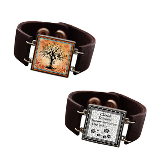 Orange Tree Of Life Bracelet