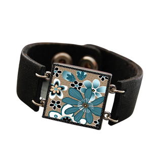 Teal Flower Bracelet