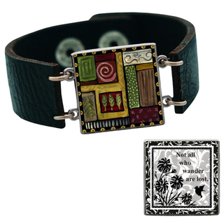 Abstract Scroll Reversible Bracelet