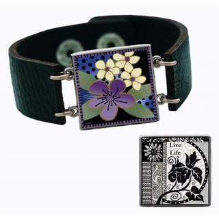 Purple Flower Bracelet