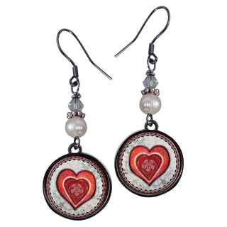 Red Heart Earrings