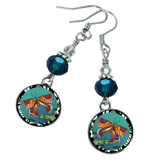 Tropical Butterfly Earrings