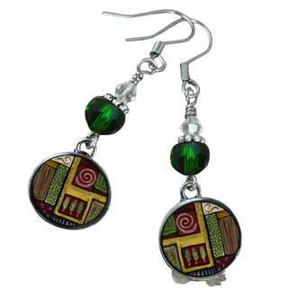 Abstract Scroll Earrings