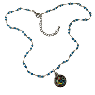 Celestial Moon Crochet Choker Necklace