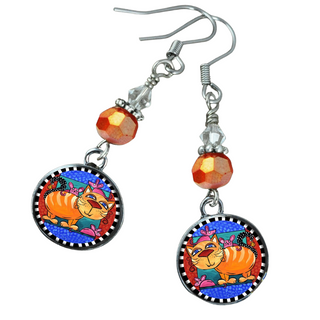Cat & Mouse Earrings