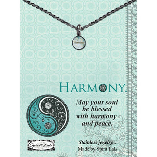 Carded Art Necklace and Chain Set Word Pendant