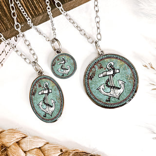 White Anchor Necklace