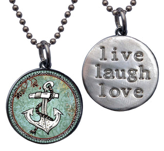 White Anchor Necklace