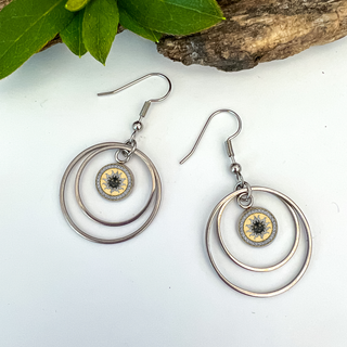 Astronomy Small Double Circle Statement Earrings