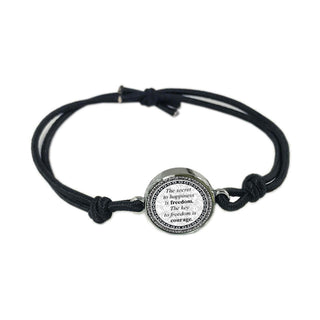 Blue Bird Reversible Quote Bracelet