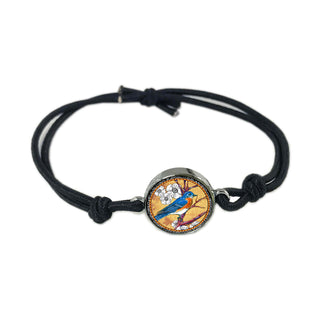 Blue Bird Reversible Quote Bracelet