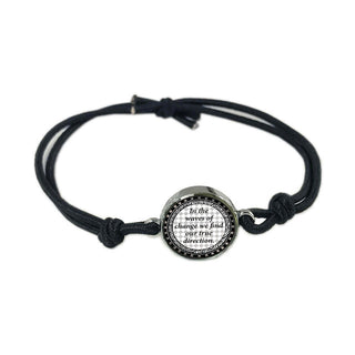 Blue Dolphin Reversible Quote Bracelet