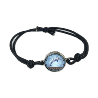 Blue Dolphin Reversible Quote Bracelet