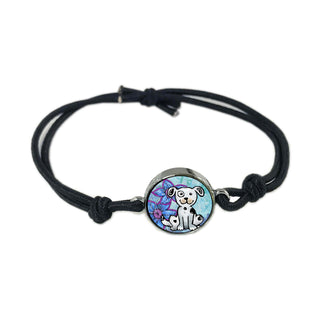 Blue Dog Reversible Quote Bracelet