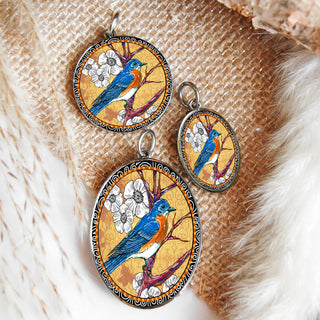 Blue Bird Necklace
