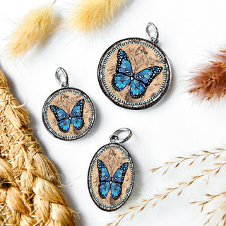 Blue Monarch Necklace