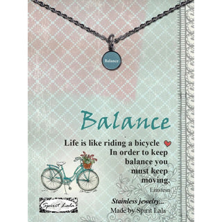 Carded Art Necklace and Chain Set Word Pendant