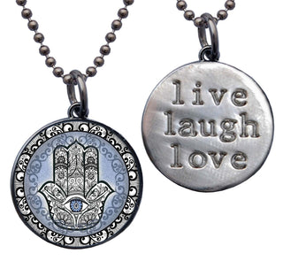 Hamsa Blue Necklace
