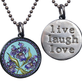 Iris Flower Necklace