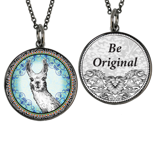 Llama Reversible Necklace