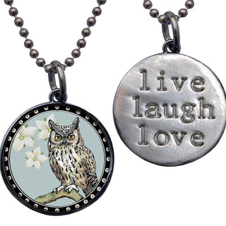 Owl Flies Necklace