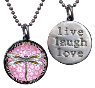 Dragonfly Pink Necklace