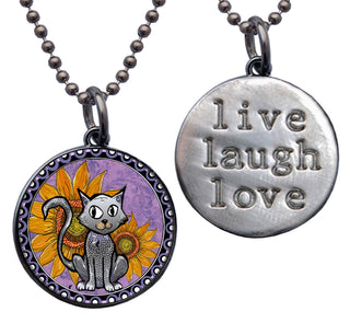 Purple Cat Necklace