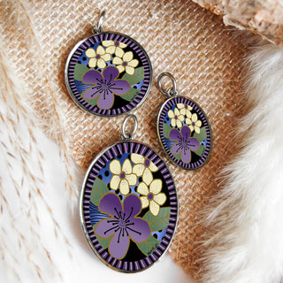 Purple Flower Necklace