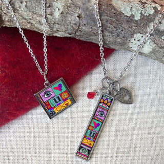I Love You to Infinity Abstract Heart Pendant Necklace