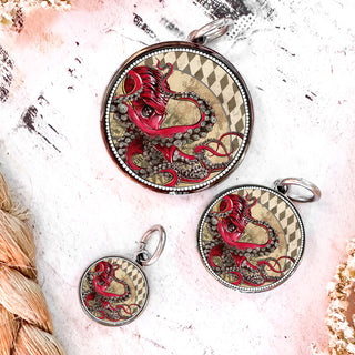 Red Octopus Necklace
