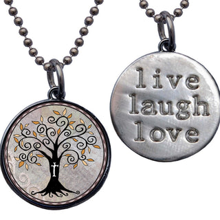 Cross Tree Of Life Necklace