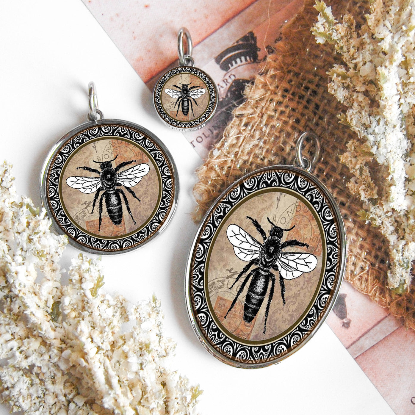 Vintage Queen Bee Necklace