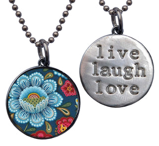 Wild Blue Flower Necklace