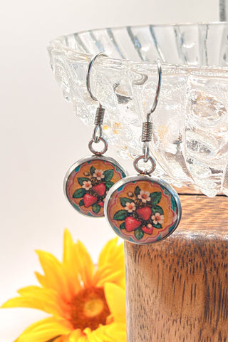 Spirit Lala: Strawberry Fields Circle Earrings