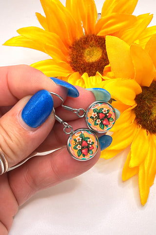 Spirit Lala: Strawberry Fields Circle Earrings