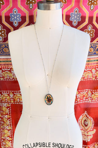 Spirit Lala: Strawberry Fields Extra Large Oval Pendant Necklace