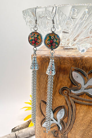 Spirit Lala: Strawberry Fields Circle Tassel Earrings