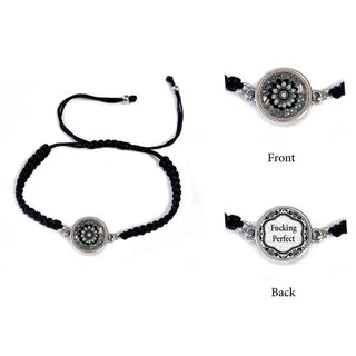 "Fuck" Saying Braided Adjustable Bracelet