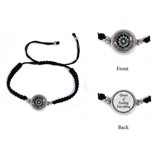 "Fuck" Saying Braided Adjustable Bracelet
