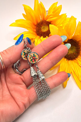 Spirit Lala: Strawberry Fields Circle Tassel Earrings